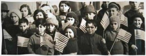 Students at Ellis Island