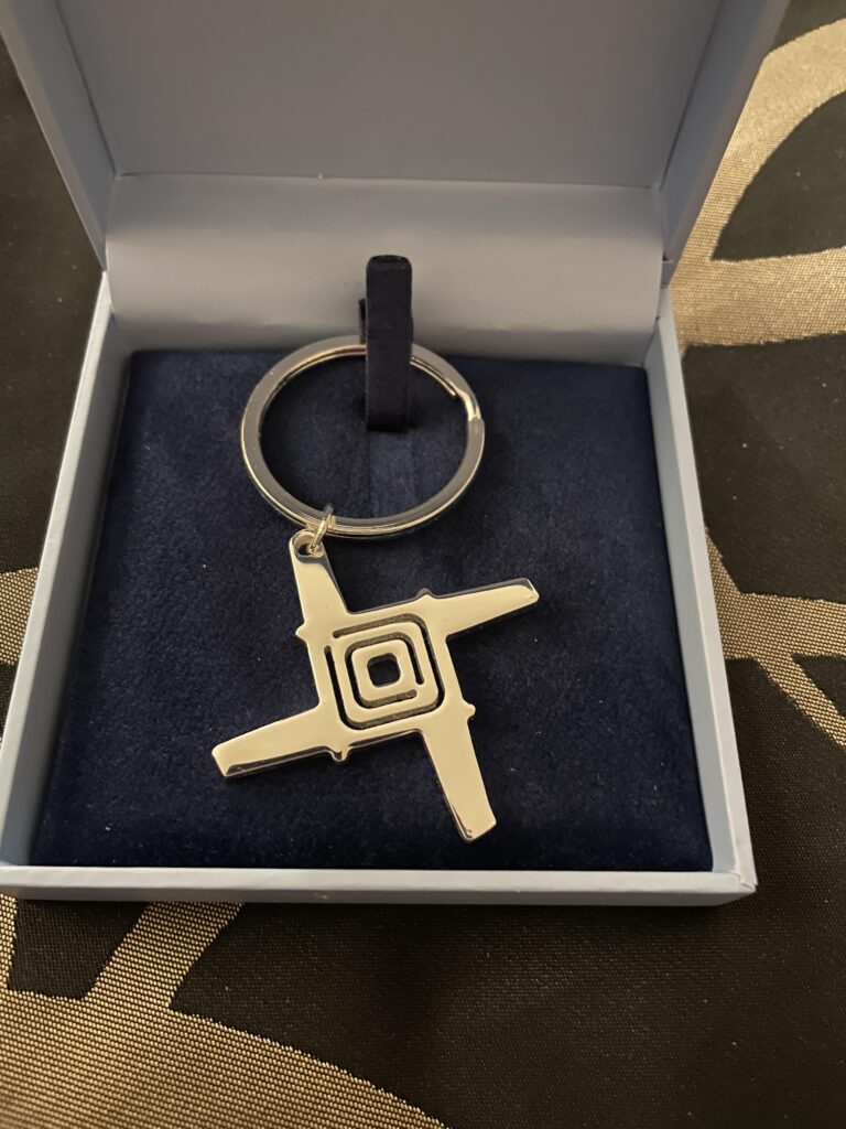Brigid's cross keychain